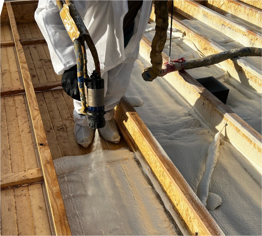 Cabinet Peaks Foam's closed-cell foam insulation for Floors and Foundations ensures increased comfort and reduces heat loss through your floors, keeping you warm all winter long.